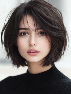 Layered Bob Haircut Ideas: Modern, Versatile Styles for Every Hair Type and Face Shape in 2024 Bob For Square Face Shape, Heart Shaped Face Haircuts Short, Korean Layered Bob, Bob For Square Face, Layer Cut For Short Hair, Boyfriend Bob, Layered Bob Haircut, French Haircut, Bob Wavy