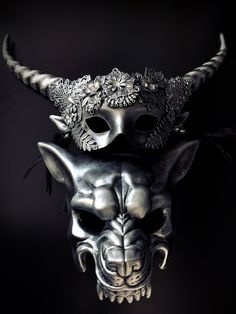 Our  mythical silver couple's masquerade mask set offers a bewitching fusion of power and enchantment that will captivate all who witness it. The silver wolf mask exudes strength and tenacity as a symbol of primal power. A testament to elegance and mystique, the women's long horns and intricate patterns convey a sense of enchantment.


Age Group/Gender - Adult/Unisex

Size/Type - One size fits all adults

Mask Color - Silver

Mask Material - Polyresin Horn Designs, Silver Masquerade Mask, Couples Masquerade Masks, Long Horns, Angry Wolf, Silver Mask, Wolf Mask, Masquerade Masks, Silver Wolf