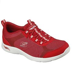 Brand New Red Skechers Arch Fit Refine Her Best Sneaker Stay At Your Best In Supportive Comfort With Skechers Arch Fit Refine - Her Best. This Slip-On Features A Bungee-Laced Front In A Breathable Athletic Mesh And Synthetic Upper, Removable Cushioned Arch Fit Insole And A Lightweight Cushioned Midsole. Patented Skechers Arch Fit Insole System With Podiatrist-Certified Arch Support Breathable Athletic Mesh Knit Slip-On With A Synthetic Duraleather Overlay Machine Washable Bundle And Save Smoke-F Red Breathable Sneakers For Walking, Red Lace-up Walking Sneakers, Red Cushioned Sneakers For Walking, Sporty Red Sneakers For Walking, Hidden Wedge Sneakers, Black Skechers, Best Sneaker, Skechers Shape Ups, Black Casual Shoes