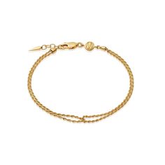 ACE YOUR BASE Borne from our love of layering, the Gold Double Rope bracelet is a cool yet sophisticated piece that looks great alone or stacked with your favourite bracelets. Metal: 18ct Gold Vermeil on Sterling Silver Dimensions: Total length: 180 mm Chain: Extensions starting from 165mm continuous to 180mm Weight: 2 Birthday Wish List, Birthday Wish, Gold Bracelets, Rope Design, Vermeil Jewelry, Engraved Items, Recycled Gold, Summer Accessories, Silver And Gold