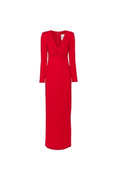 Total red design Long sleeves V-neck Tone-on-tone zip fastening Regular fitComposition: 100% Polyester Roland Mouret Dress, Galaxy Dress, French Fashion Designers, Shopping Places, Italian Outfits, Roland Mouret, Red Design, Sneaker Wedge, Jeans Jumpsuit