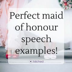 a bride and groom walking down the aisle with text that reads, perfect maid of honour speech examples