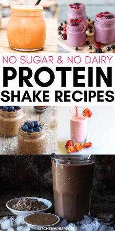 no sugar and no dairy protein shake recipes