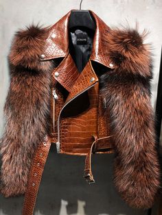 NoHo Leather Jacket – ZCRAVE Montana Wardrobe, Monsieur Madame, Leather Sleeves, Winter Outfit Inspiration, Leather Sleeve, Brown Leather Jacket, Fur Fashion, Leather Blazer, Fall Fashion Outfits