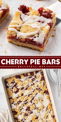 With cherry pie filling between a crumb topping and buttery crust, these Cherry Pie Bars are an easier, more shareable version of a classic cherry pie recipe. They’re relatively mess-free and much easier to serve at holiday parties!