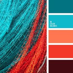 the color scheme is teal, orange and red