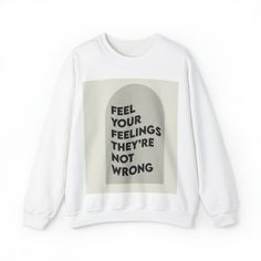 soft unisex crewneck sweatshirt. Graphic printed, in white. printed through printify on made on demand. White Relaxed Fit Sweater With Screen Print, Streetwear White Slogan Sweater, White Slogan Sweater For Streetwear, White Graphic Print Crew Neck Sweater, White Crew Neck Sweater With Graphic Print, White Relaxed Fit Sweatshirt With Slogan, White Graphic Print Crew Sweatshirt, Trendy White Slogan Sweater, White Slogan Crew Neck Sweatshirt