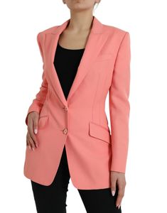 Designed with front flap pockets, long sleeves with buttoned cuffs, and luxurious logo details. Color: Pink Button Closure Lapels Flap Pockets Buttoned cuffs Material: 57% Polyester, 35% Viscose, 8% Elastane Lining: 92% Silk, 8% Elastane Button Closure Made in Italy Luxurious Logo, Lapel Blazer, Peak Lapel, Pink Blazer, Chic Pink, Dolce E Gabbana, Guess Jeans, Dolce & Gabbana, Cardigan Jacket