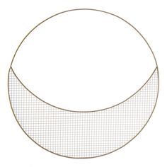 a metal wire circle with a white background