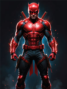 Marvel Daredevil Superhero Art Create Your Own Superhero, Marvel And Dc Characters, Marvel Daredevil, Best Superhero, Dc Characters, Superhero Art, Iron Man, The Help, Batman