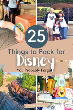 25 Things to Pack for Disney You Probably Forgot Disney Packing List Families, Disneyworld Packing List, What To Pack For Disneyland, Pack For Disneyland, Packing List Disney, Disneyland With Kids, Disney Packing List