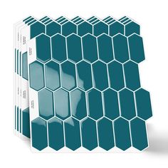 the back side of an ipad case with hexagonal design