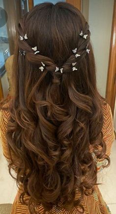 Prom Hairstyle, Ball Hairstyles, Quince Hairstyles, Long Hair Wedding Styles, Prom Hairstyles For Long Hair, Hairdo For Long Hair, Half Up Hair