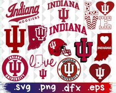 the indiana university football team's decals