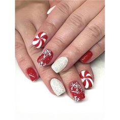 Embrace The Festive Season With Our 24-Piece Christmas Nail Set, Showcasing Delightful White Snowflakes And Bold Red And White Stripes Adorned With Glitter Accents. This Full Coverage Manicure Set Offers A Perfect Blend Of Style And Convenience, Allowing You To Achieve A Stunning Holiday Look Effortlessly. Easy To Apply And Removable, These Nails Are Designed For Women Who Want To Add A Touch Of Festive Flair To Their Nails Without The Hassle Of A Salon Visit. Celebrate The Season In Style With Fake Nails White, Snowflake Nails, Manicure Kit, Fake Nail, Christmas Nail, Nail Art Hacks