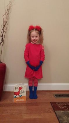 Fox in Socks costume Fox In Socks Costume, Whoville Hairstyles, Seuss Costumes, Dr Seuss Costumes, Fox In Socks, Book Character, Dr Seuss, Book Characters, Adele