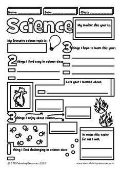 the science worksheet for students to practice their writing and doing something in order to learn