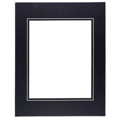 a black and white photo frame on a white background, with the border in between