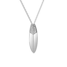 Unveiling the "Diamond Crest Wave" necklace by RAWNESS. A harmonious blend of the surfing spirit and opulent sophistication, this surfboard pendant necklace is meticulously sculpted from premium silver. Its allure is enhanced by a sparkling diamond, perched gracefully at the top, reminiscent of the sun's glint on a morning wave. Choose from three radiant finishes: the timeless luster of natural silver, the sunlit gleam of yellow gold, and the soft blush of rose gold. Each variant is gold-plated Aluminium Jewelry, Silver Surf, Wave Jewelry, Aluminum Jewelry, Wave Necklace, Sparkling Diamond, Surf Style, White Rose Gold, Sparkle Diamonds