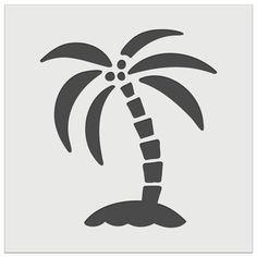 a palm tree on an island in the ocean