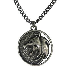 PRICES MAY VARY. DESTINY IS A BEAST: Geralt's medallion necklace is ideal for any fan of the Witcher. This is an exact replica of the medallion worn by Henry Cavill as the Witcher in Netflix: The Witcher television series. Great as a cosplay piece as well as casual jewelry attire. QUALITY MATERIALS: Molded flat relief design; durable antique silver construction; Medallion measures approximately 2 inches in diameter; chain is 30 inches; Ages 15 and up EVERY FAN WILL LOVE: This video game pendant Wolf Medallion, Witcher Geralt, The Witcher Geralt, Relief Design, Replica Prop, Casual Jewelry, White Wolf, Medallion Necklace, Henry Cavill