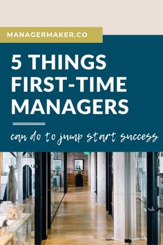 a book cover with the title 5 things first - time managers can do to your start success