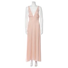 Elizabeth And James Evening Gown (Reformation Brand Is Only Listed For Visibility.) New Without Original Tags. Perfect For A Wedding Guest Or Vacation. Neutrals Sleeveless With Plunge Neckline Concealed Zip Closure At Side Size: M | Us 6 Est Retail: $475 Bust: 28.75" Waist: 31.75" Hip: 30.5" Length: 55" Fabric: 100% Polyester Guaranteed Brand New And Never Worn. Was Going To Wear To A Wedding And Went With Another Dress. I Have 500+ Sales And 100% Positive Feedback On Eb And Always Do My Best To Blush Sleeveless Evening Dress, Elegant Blush Maxi Dress For Summer, Blush Maxi Dress For Summer Evening, Chic Blush Maxi Dress For Evening, Feminine Pleated Maxi Dress For Wedding, Spring Pink Maxi Evening Dress, Pink Spring Evening Maxi Dress, Chic Peach Dress For Formal Occasions, Blush Maxi Dress For Spring Wedding