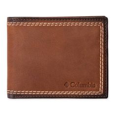 Ideal for life on the go, this RFID bifold traveler wallet by Columbia lets you carry cash, cards, and more in a slim profile wallet that minimizes bulk. Ideal for life on the go, this RFID bifold traveler wallet by Columbia lets you carry cash, cards, and more in a slim profile wallet that minimizes bulk. FEATURES RFID-blocking interior fabric lining helps protect your information Traveler bifold silhouette Designed for extra capacity with less bulk Contrast edge stitching 7 card slots 2 slip p Durable Bifold Wallet For Everyday Use, Travel Bifold Wallet With Rfid Blocking, Brown Trifold Wallet With Rfid Blocking For Travel, Brown Trifold Wallet With Coin Pocket For Travel, Travel Trifold Wallet With Coin Pocket, Trifold Wallet With Id Window For Travel, Leather Travel Wallets With Id Window, Casual Trifold Wallet With Interior Card Slots For Travel, Casual Trifold Wallet With Card Slots For Travel