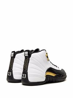 Jordan Air Jordan 12 Retro "Royalty Taxi" Sneakers - Farfetch Jordan 12 Taxi, Air Jordan 12, Air Jordan 12 Retro, Jordan Air, Jordan 12 Retro, Jordan 12, Jordans 12, Model Release, Black Rubber