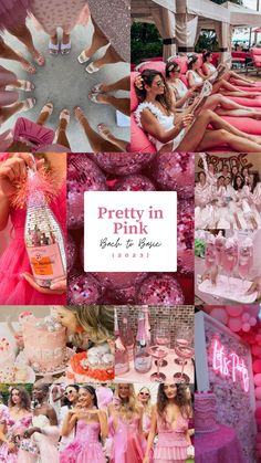 bachelorette Bridesmaids Bachelorette Party, Non Alcoholic Bachelorette Party Ideas, Classy Pink Bachelorette Party, Bachelorette Vibes Aesthetic, 50 Shades Of Pink Bachelorette Party, Relaxing Bachelorette Party Themes, Blush Pink Bachelorette Party, Pink Bachelorette Theme Ideas, Bachelorette Trip Outfit Themes