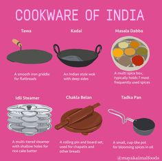 the different types of cooking utensils in india