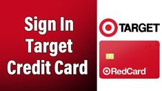 a red target credit card with the words sign in and target credit card