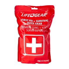 The Quick Grab First Aid Survival Kit features 88 items, including first aid and survival tools, so you will be prepared in case of an emergency. Don?t get caught unprepared. Be ready for emergencies with the Quick Grab First Aid Survival Kit. This kit includes 88 pieces of quality medical grade supplies. Survival Prepping Diy, Water Survival, Survival Project, Emergency Prepardness, Camping Fan, Doomsday Prepping, Lush Products, Survival Life Hacks, Urban Survival