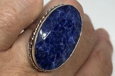 Large genuine aqua blue Lapis Lazuli Vintage ring Low content silver not sterling. Can be re sized. My jeweler charges $10-$20 All rings are shipped in a nice gift box. Check out our over a THOUSAND great reviews Engraving is $4 per letter and is not always perfect depending on the piece. It can take a few days if the jeweler is busy. This is payable to Paypal Judithsltd@gmail.com Blue Nickel-free Rings For Anniversary, Formal Blue Jewelry With Large Stone, Blue Rings With Polished Finish As A Gift, Blue Rings With Polished Finish For Gift, Blue Cabochon Ring For Gift, Blue Cabochon Rings As Gift, Blue Polished Jewelry As Gift, Blue Polished Finish Jewelry Gift, Blue Oval Ring For Gift