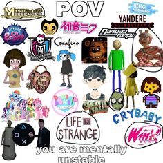 there are many different types of stickers on this page to describe what they mean