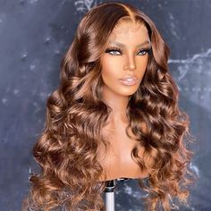 Product Details Brand Name Geeta Hair Hair Texture Loose Deep Wave Wig Wig Color Brown Wigs Human Hair Tape Brazilian Hair Hair Length 14-30Inch Lace Size 13x4 Lace Front Wig/4x4 lace closure Material Grade Brazilian Virgin Hair Density 150% 180% 250% Density Wig Size Average 21.5-22.5 Inch Head Circumference Straps Adjustable Lasting For 1 More Year Can Be Dyed And Bleached Yes Hair Advantage No Shedding,Tangle Free, Soft,Bouncy Shipping Shipped within 24-48 hours，5-7 Bussiness days arrive Honey Hair Color, Colored Wigs, Brown Wig, Types Of Curls, Lace Closure Wig, Human Hair Lace Wigs, Wig Making, Brazilian Human Hair, Long Wigs