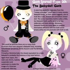 Babydoll Goth, Perky Goth, Corp Goth, Bubble Goth, Outrageous Fashion, Kei Visual