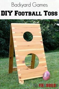 the backyard games diy football toss