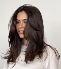 Dark Brunette Hair, Blowout Hair, Haircuts For Medium Hair, Haircuts Straight Hair, Haircuts For Long Hair