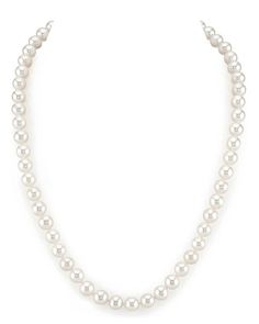 7.0-7.5mm White Freshwater Pearl Necklace - AAA Quality Saltwater Pearls, White Pearl Necklace, Buy Necklace, Pearl Necklaces, Freshwater Pearl Necklace, White Freshwater Pearl, Freshwater Cultured Pearls, Elegant Necklaces, Freshwater Pearl Necklaces