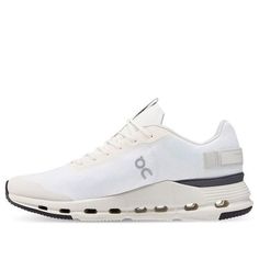 (WMNS) On Running Cloudnova Form 'White Eclipse' 26.98478 White Running Shoes For Light Sports In Spring, On Running, Stylish Sneakers, Running Women, Cute Shoes, Perfect Pair, Running, Black And White, My Style