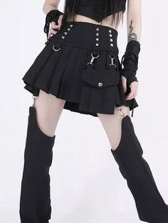 𝔇𝔢𝔱𝔞𝔦𝔩𝔰: Style: Grunge, Dark, Avant Garde Material: Rivet & Cotton Our edgy, techwear-inspired design features a detachable skirt and rivet detailing for a look that's sure to turn heads. Side pockets perfectly fit your everyday essentials, Made with premium fabric, soft to the skin Free Shipping with over 80 $ purchase! We ship worldwide! SIZE LENGTH WAIST HIPS 12 in 27 in 38 inM 13 in 28 in 39 inL 13 in 28 in 40 inXL 13 in 29 in 40 in2XL 14 in 30 in 41 inItem measured by hands may have 1-2 ... Dark Avant Garde, Cyberpunk Skirt, Detachable Skirt, Cyberpunk Fashion, Jeans Y2k, Half Skirt, Pencil Pants, Punk Style, Lookbook Outfits