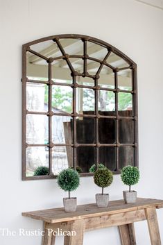 Large Arched Iron Mirror Wall Decor Salon Art Deco, Rustic Style Furniture, Iron Mirror, Farmhouse Mirrors, Tuscan Design, Salon Suites, Foyer Decorating, Large Wall Mirror, Modern Mirror