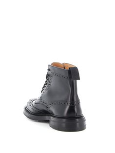 Black leather ankle boot, with brogue processing and dovetail detail, leather insole, dainite rubber sole.Composition: 100% Calf Leather Edward Green, Burberry Hat, Black Leather Ankle Boots, Modern Gentleman, Engineered Garments, Lace Boots, Leather Ankle Boots, Biker Boot, Shoe Brands