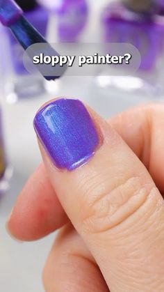 💅 this nail polish trick will save your sloppy manicure 😅 #nails Nail Art For Girls, Nail Polish Hacks, Gel Nails At Home, Acrylic Nail Art, Nails At Home, Beautiful Nail Art, Hot Nails, Cool Nail Art, Nail Trends