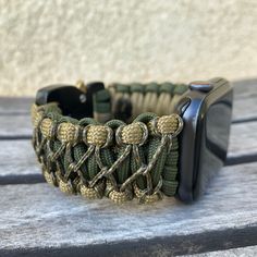 "Handcrafted with 100% Nylon Paracord \"MADE IN USA\". Our Products include: ➖Custom handcrafted watch bands according to you. No matter how small or big your wrist size, we will craft your perfect fitting band (wrist size picture measurement required). ➖Variety of styles to choose from. You may order your band \"As pictured\", or feel free to request changes. If you don't see your favorite style in our page or watch category yet, please contact us and we can discuss your options. ➖Variety of bu Adjustable Paracord Watch Bands For Outdoor, Durable Adjustable Apple Watch Band For Outdoor, Outdoor Apple Watch Band, Adjustable Green Apple Watch Band For Everyday Use, Adjustable Customizable Green Watch Bands, Adjustable Green Apple Watch Band, Green Adjustable Customizable Watch Bands, Custom Handmade Adjustable Apple Watch Band, Handmade Adjustable Green Watch Bands