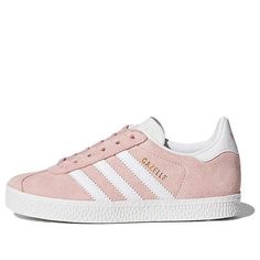 (BP) adidas originals Gazelle 'Pink Blue' BY9548 (SNKR) Pink Sneakers With Gum Sole For Light Sports, Pink Sneakers With Gum Sole For Casual Sports, Pink Sneakers For Light Sports In Spring, Pink Athleisure Sneakers With Gum Sole, Sporty Pink Sneakers For Spring, Casual Pink Sneakers With Three Stripes, Pink Sneakers For Spring, Pink Sneakers With Three Stripes And Round Toe, Pink Round Toe Sneakers With Three Stripes