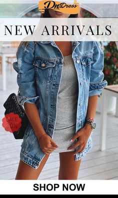 Ripped Denim Jackets Ripped Denim, Color Pick, Denim Jackets, Simple Dresses, Distressed Denim, Fashion Games, Denim Jacket, Shop Now, Free Shipping