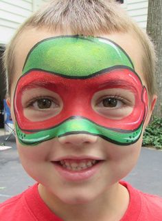 Ninja Turtle Face Paint, Tmnt Party, Ninja Turtle Party