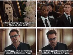 the avengers movie scene is shown in three different ways